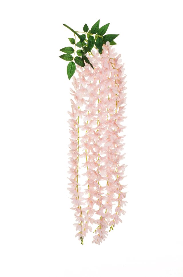 Feuillazur Glycine suspendue fleur artificielle Violet 80cm
