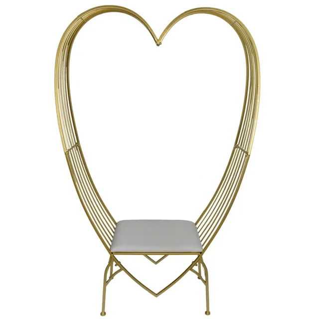 Feuillazur Rungis Structures Banc Cœur banc décoratif doré mariage