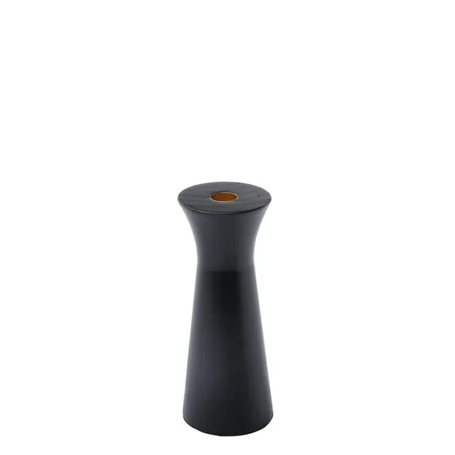 Sia Home Elya bougeoir bois noir 20 cm chandelle