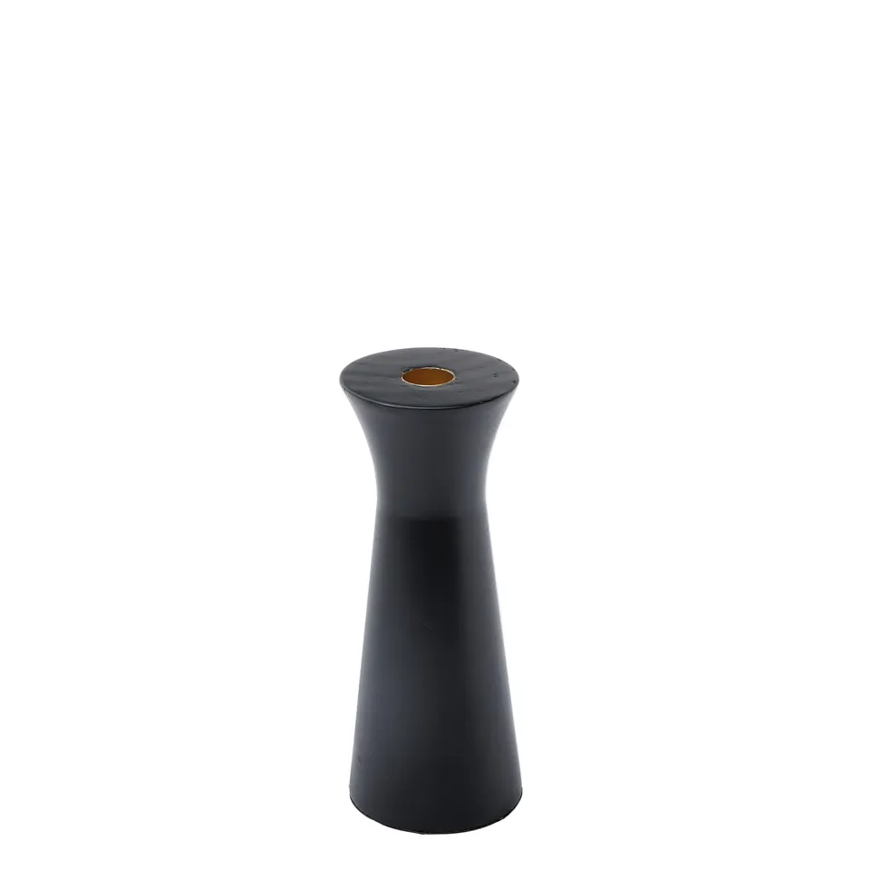 Sia Home Elya bougeoir bois noir 20 cm chandelle