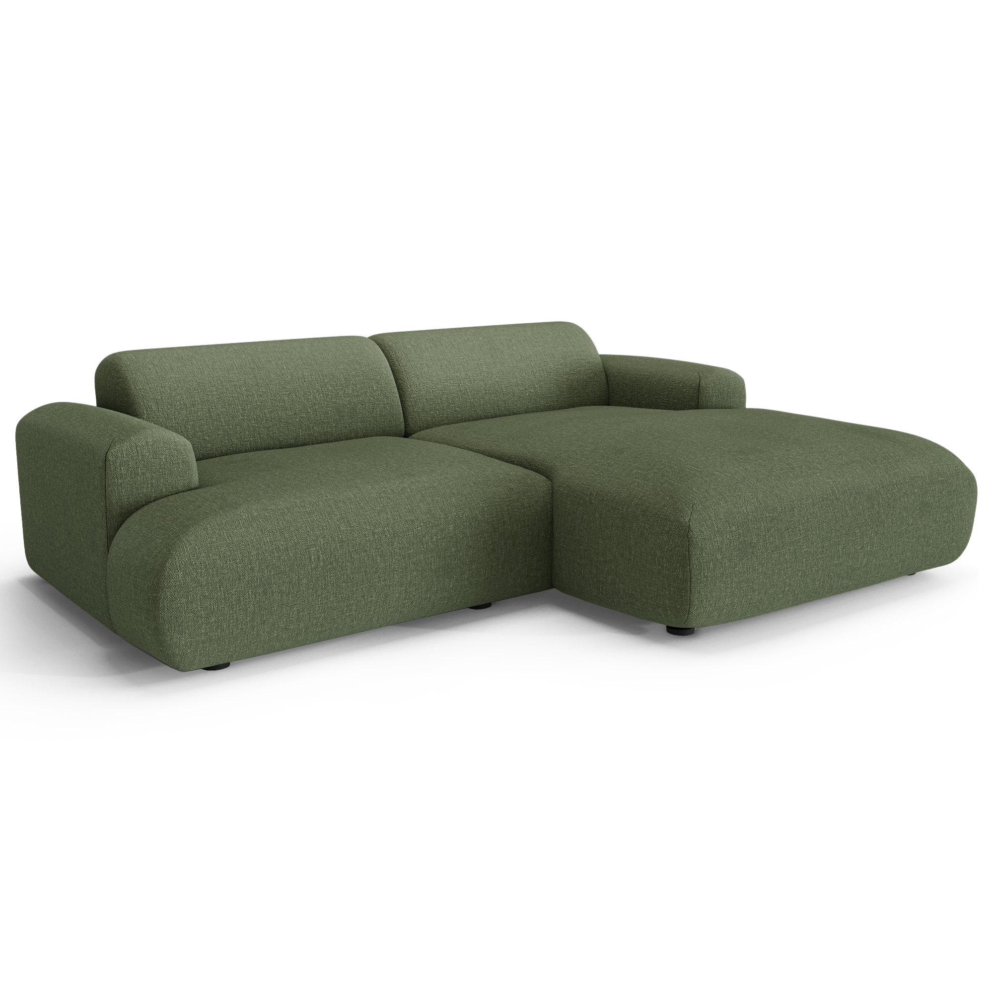 Sia Home Myra Petit Angle Droit canapé 5 places vert olive