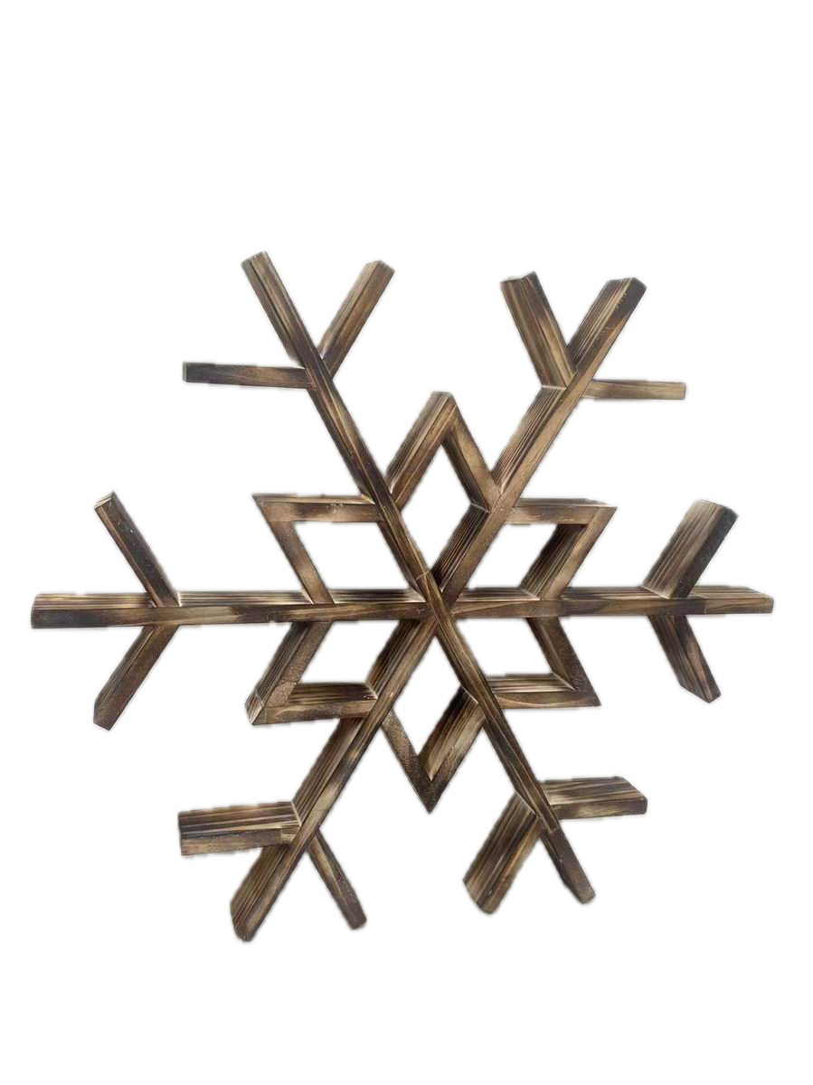 Feuillazur Rungis Étoile en bois déco Noël 40 cm