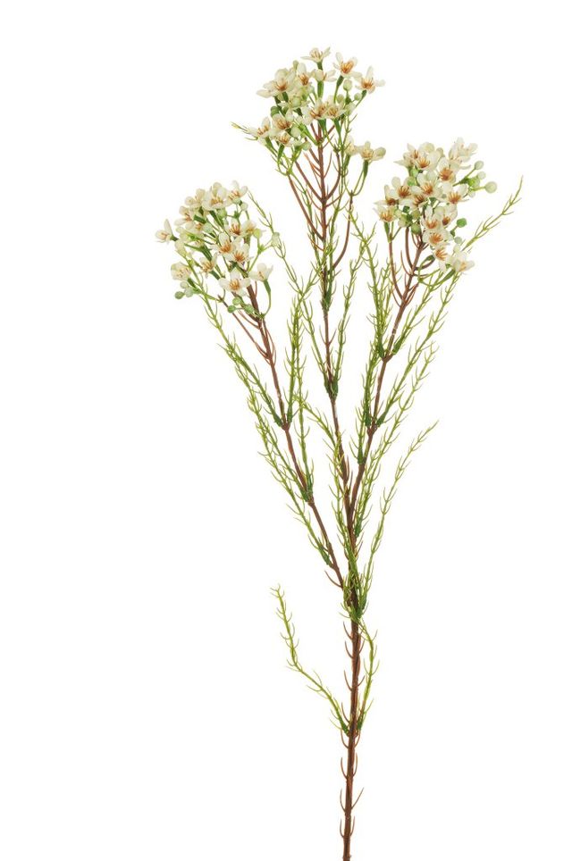 Feuillazur Wax fleur artificielle rose 79 cm sans entretien