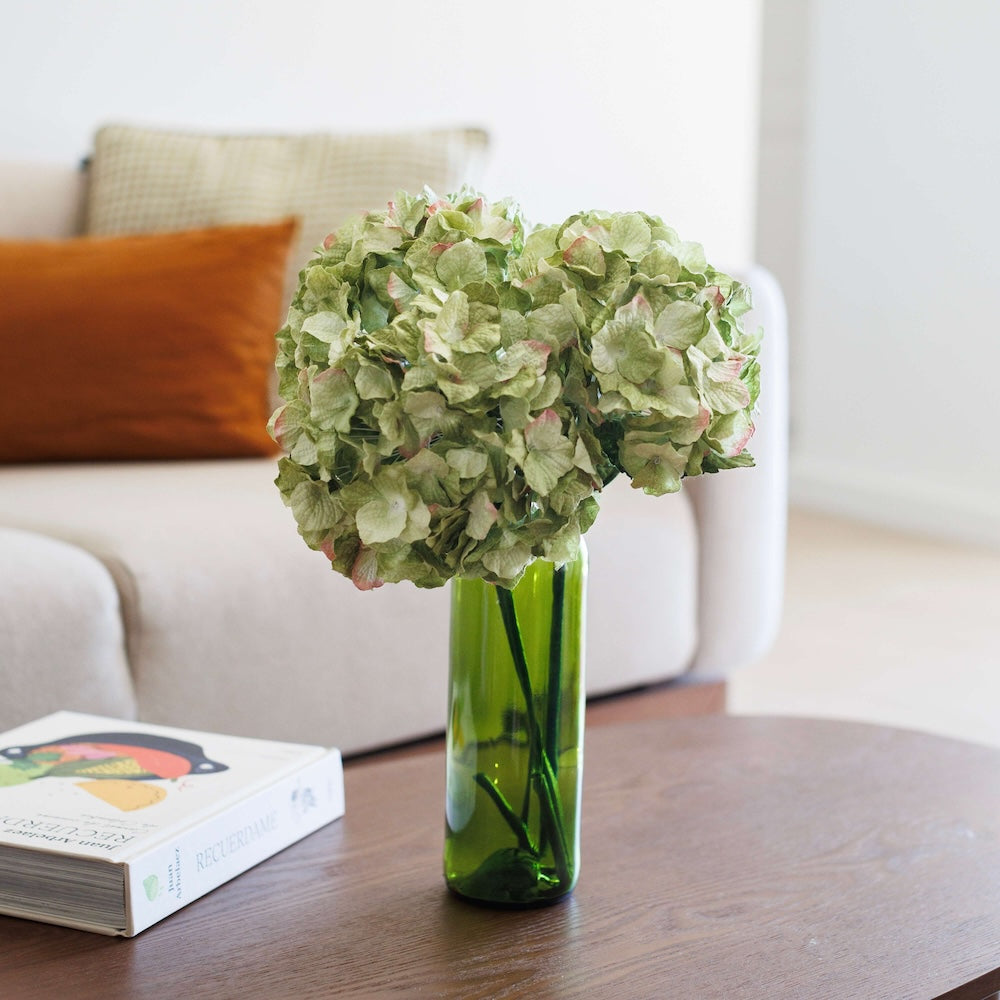 Flowrette grand hortensia papier vert x1 durable