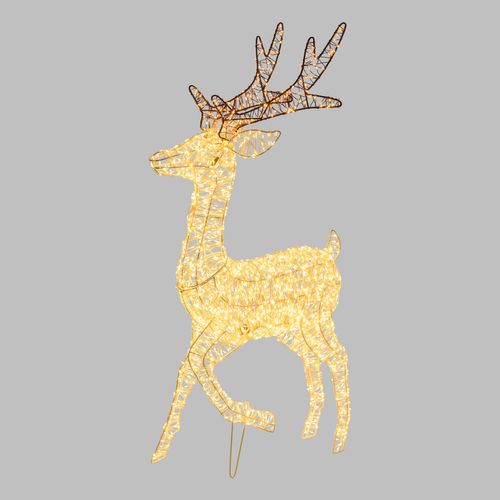 Feuillazur Rungis Renne 3D 80 cm déco lumineuse blanc chaud
