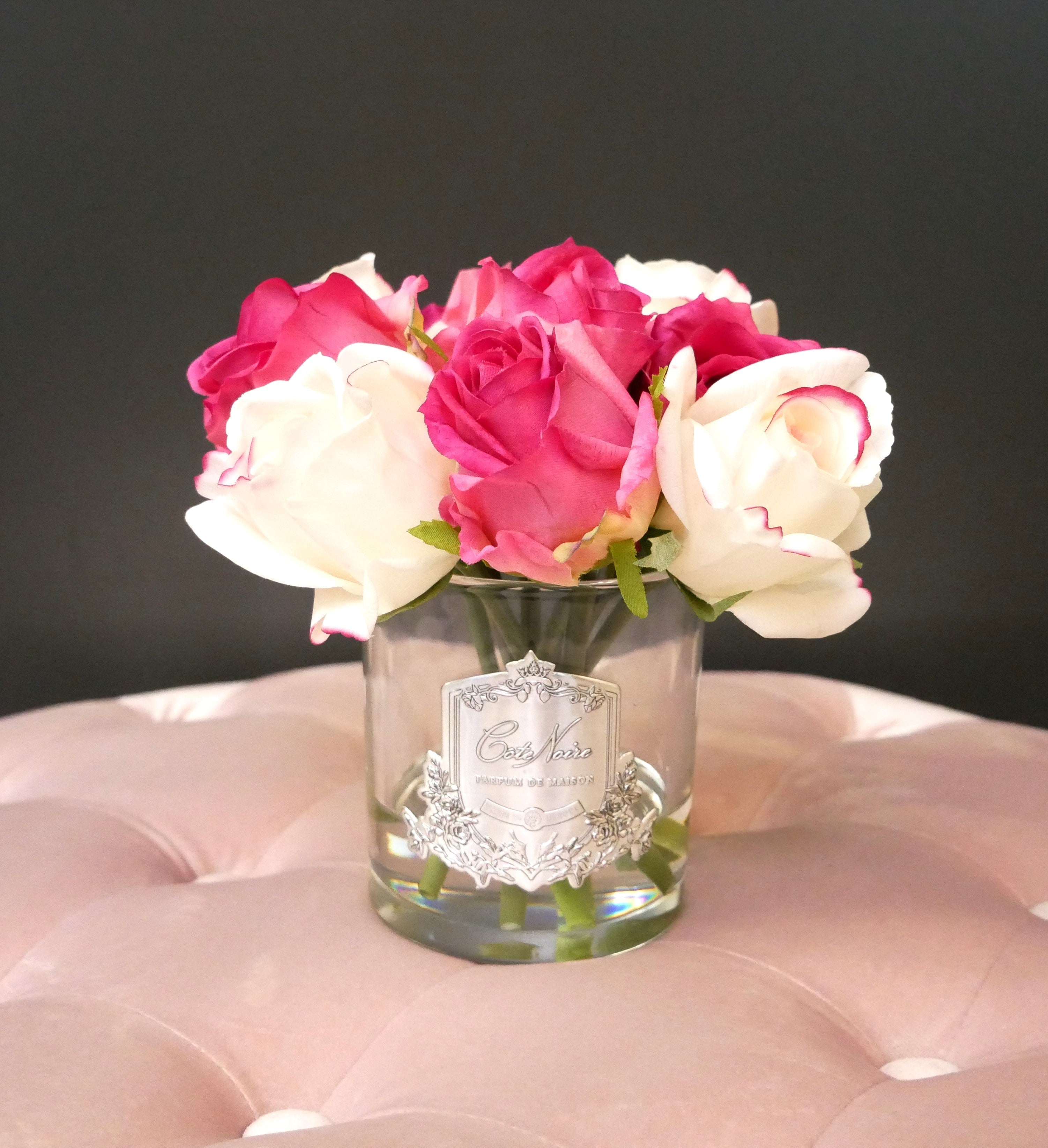 Côte Noire Premium MBS01 bouquet parfumé magenta rose verre