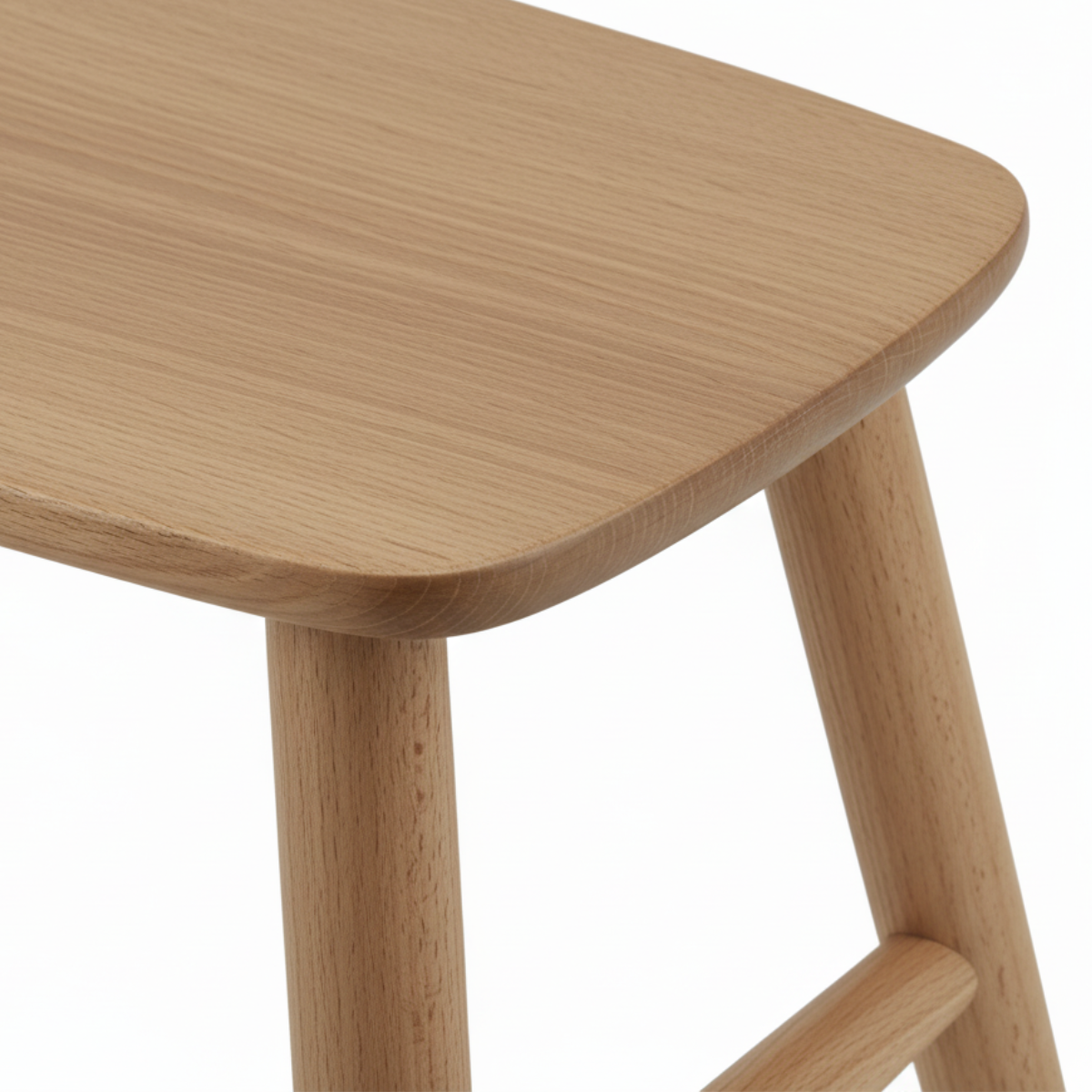 Sia Home Bancs et Tabourets Saba tabouret chêne 40 cm beige