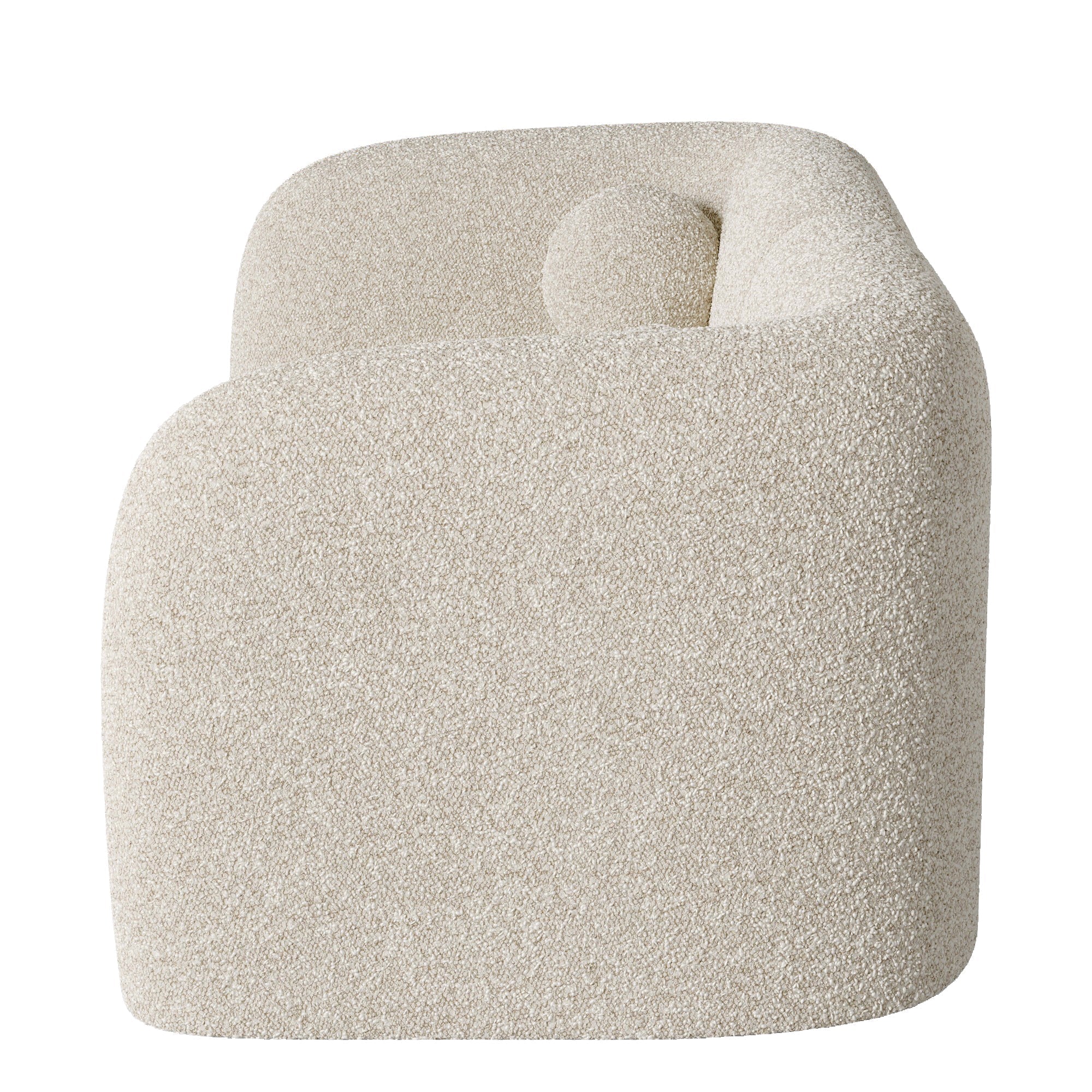 Sia Home Nola canapé droit crème coussins boules