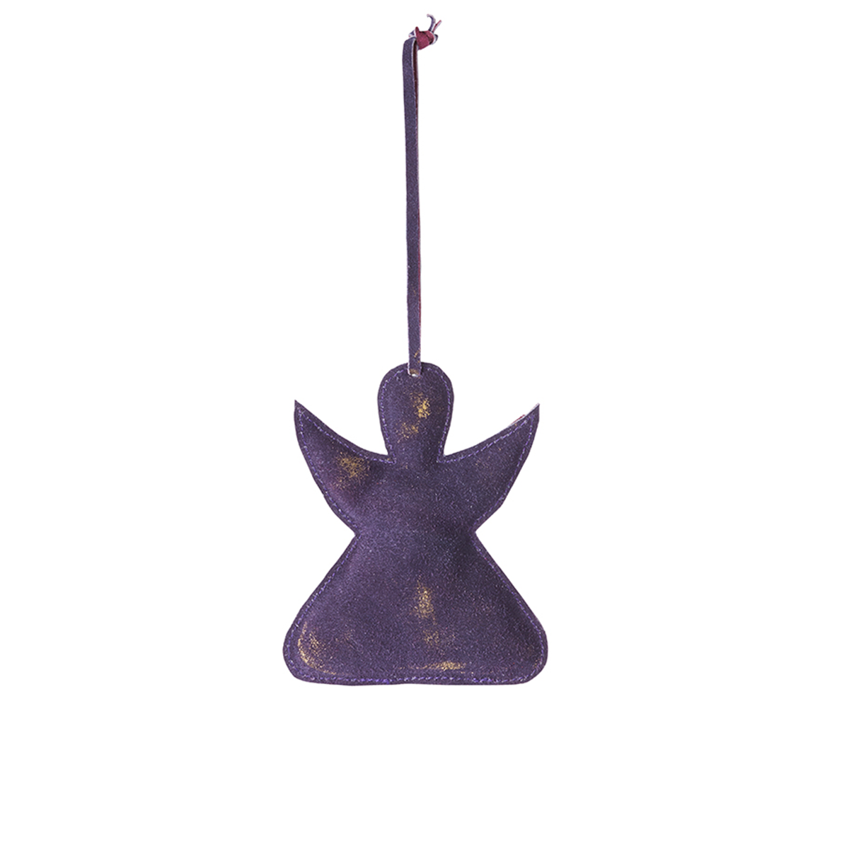 Sia Home Ange suspension Noël cuir 10 cm argenté