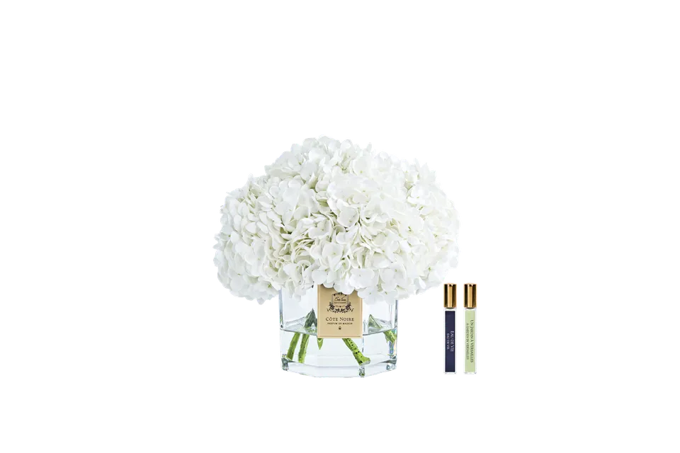 Côte Noire Hydrangeas CHB01 bouquet ivoire artificiel