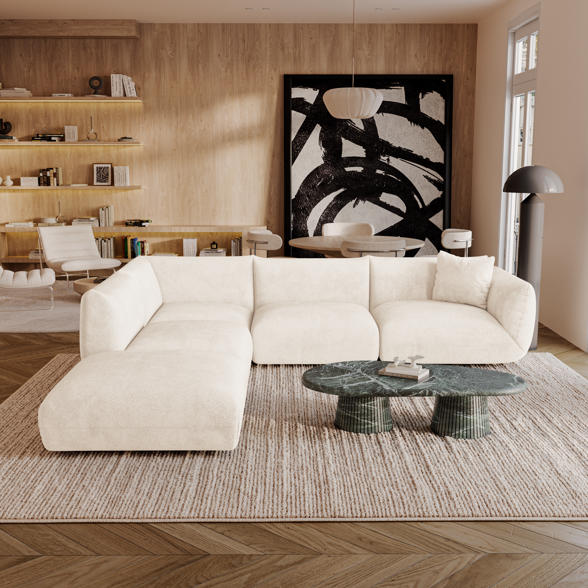 Sia Home Nooma canapé modulable 7 places angle gauche