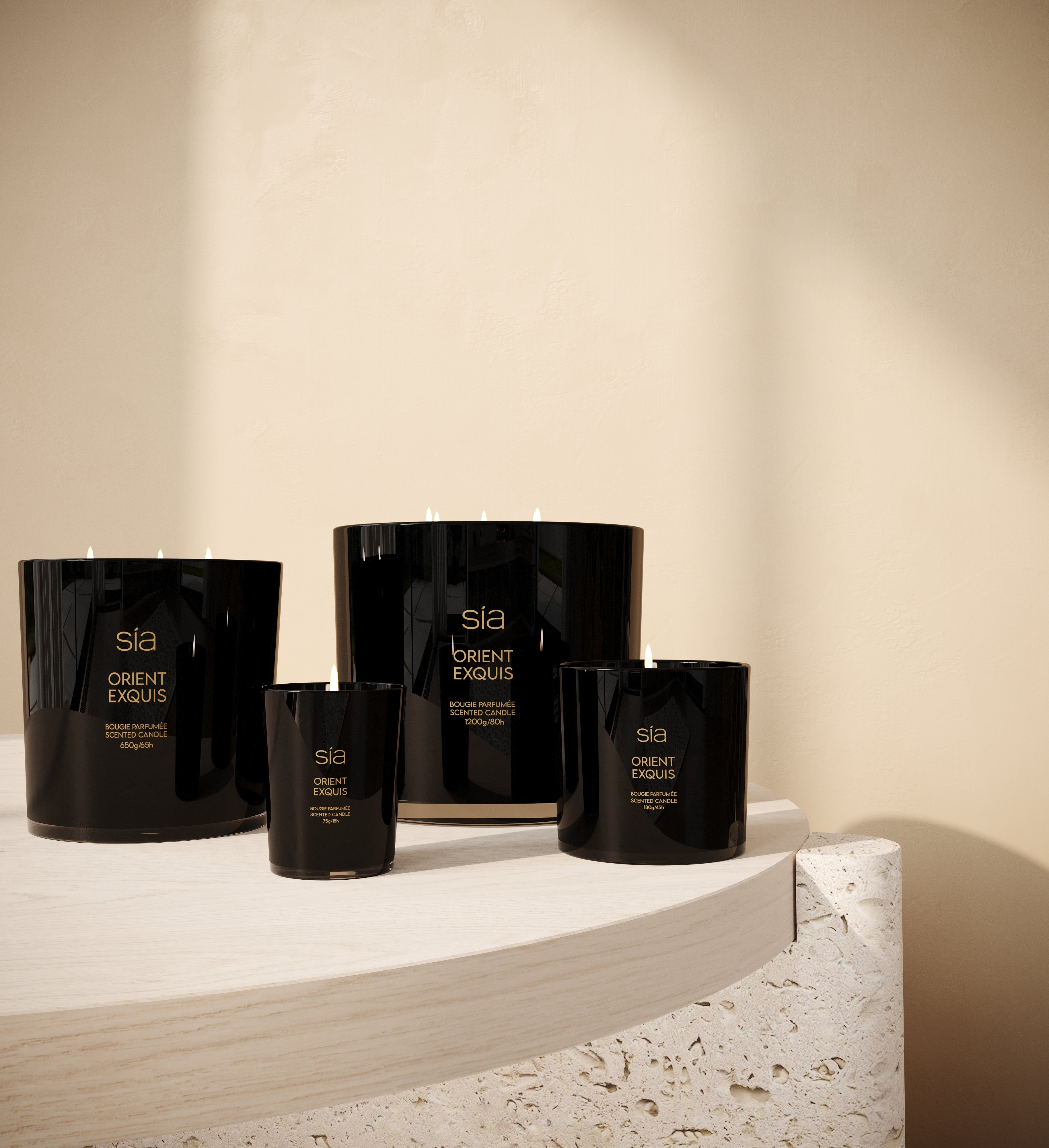 Sia Home Orient Exquis bougie parfumée noire