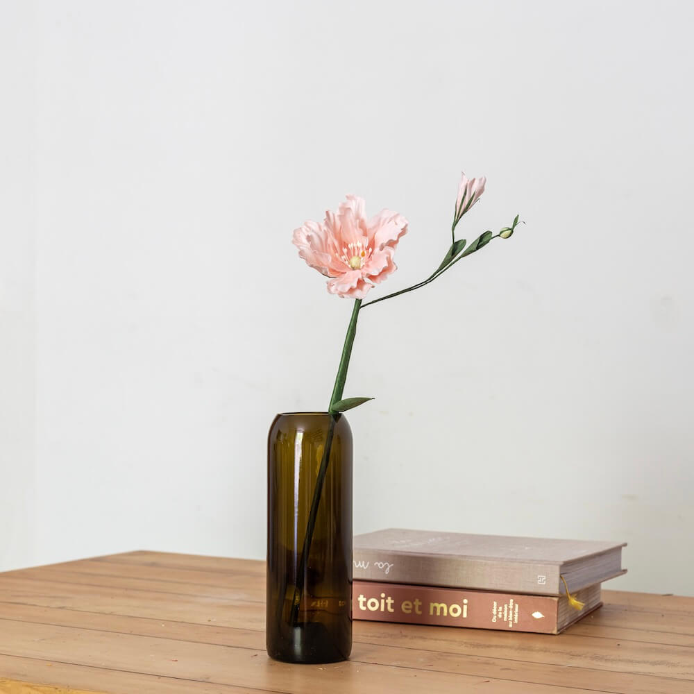 Flowrette lisianthus papier rose x1 fleur en papier