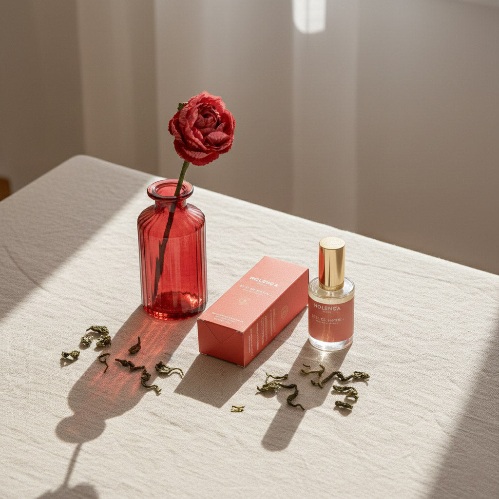 Flowrette Bougies Duo Et si ce matin coffret fleur parfumée rose