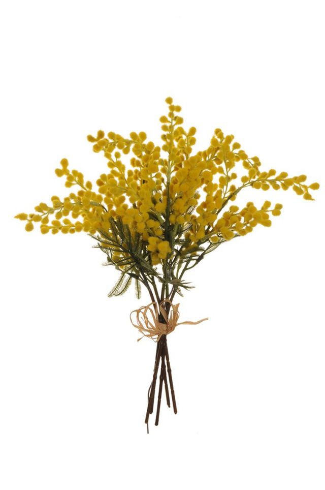 Feuillazur Rungis 5 branches de mimosa feuillage artificiel vert 42 cm