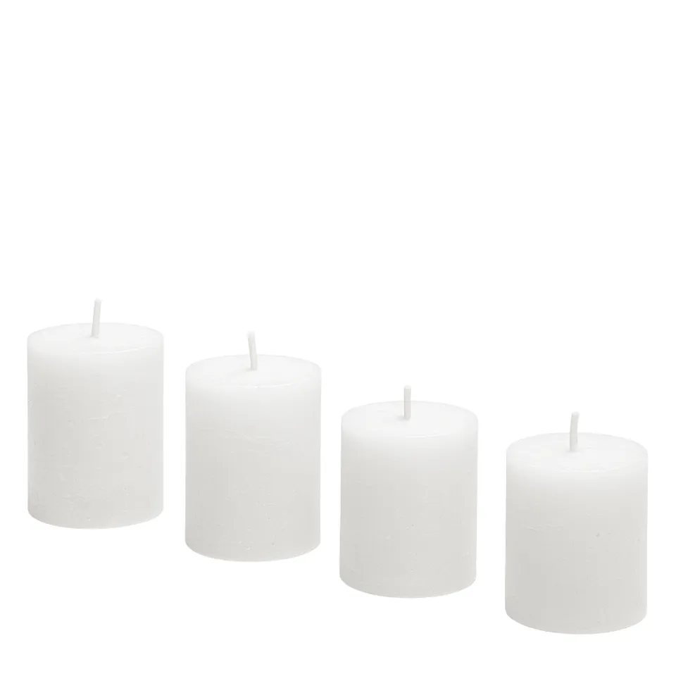 Sia Home Antik Xs coffret 4 bougies blanches 5 cm