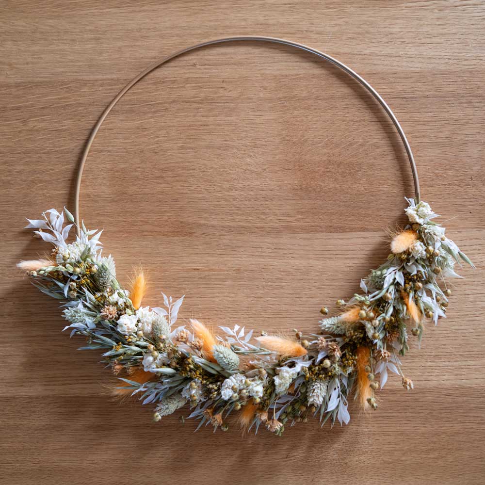 Flowrette Komodo kit DIY couronne fleurs séchées 30 cm