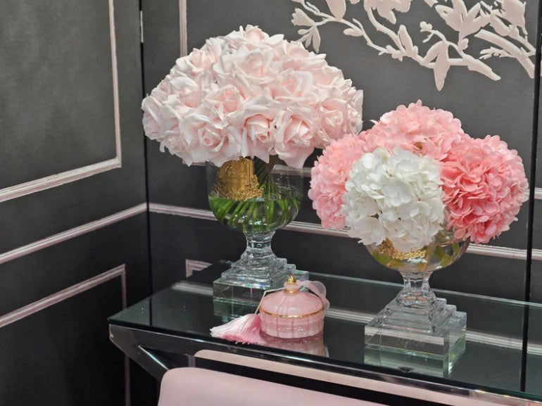 Côte Noire Versailles VRB06 bouquet roses rose vase 31 tiges