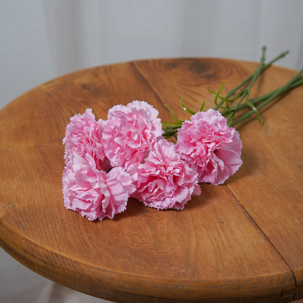 Flowrette Real Touch œillet artificiel rose clair
