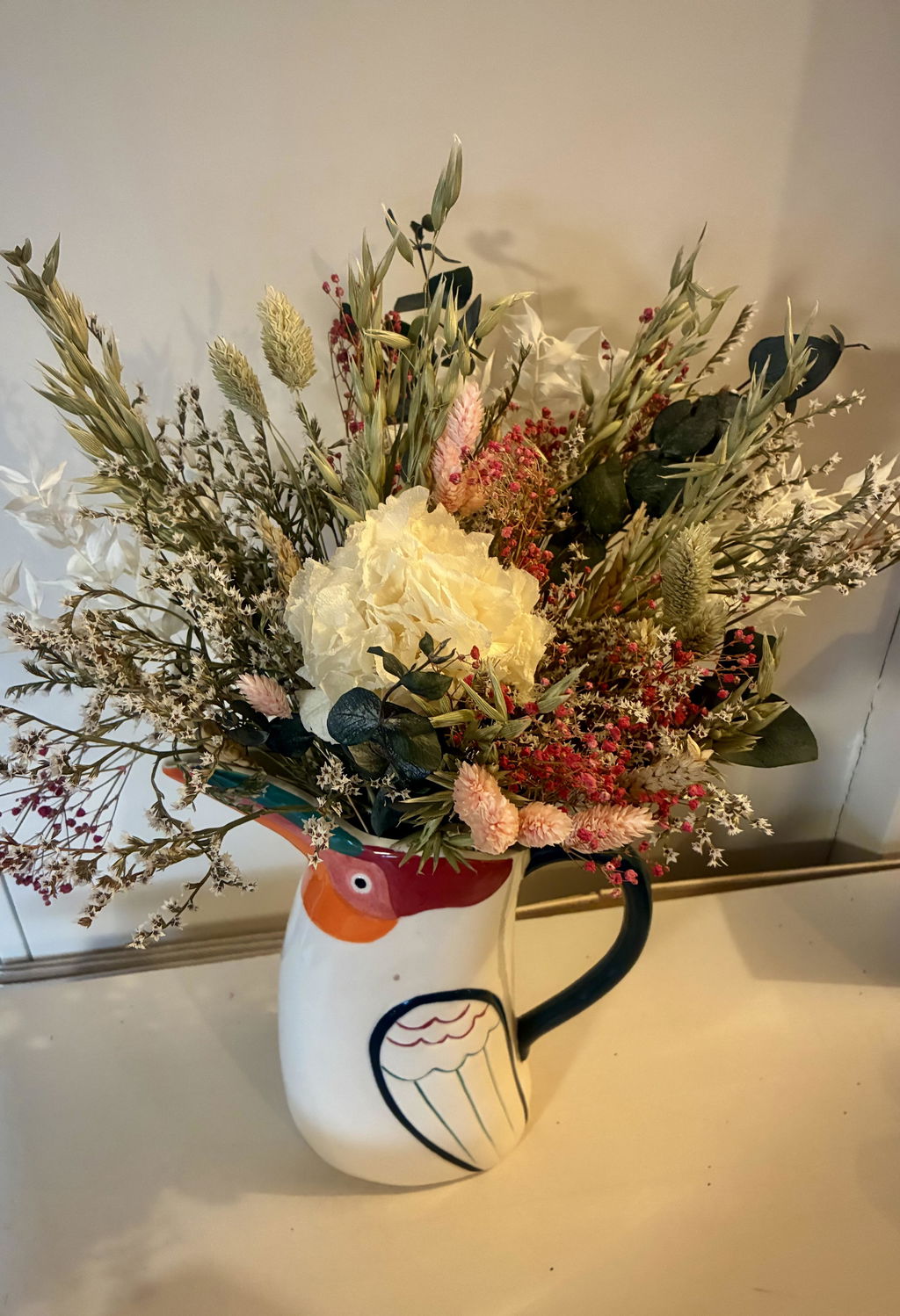 Flowrette Gautier bouquet fleurs séchées jauneLavande