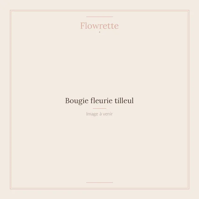 Flowrette Bougies fleurie tilleul cire soja pot céramique