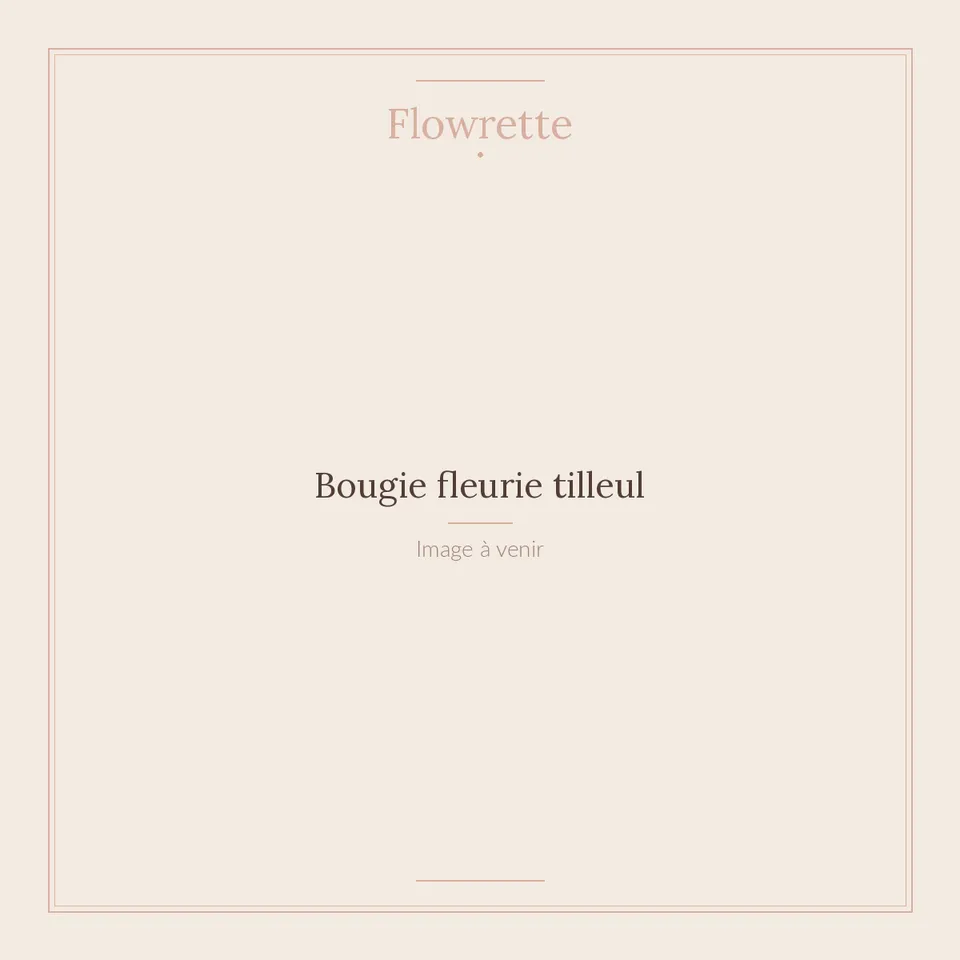 Flowrette Bougies fleurie tilleul cire soja pot céramique