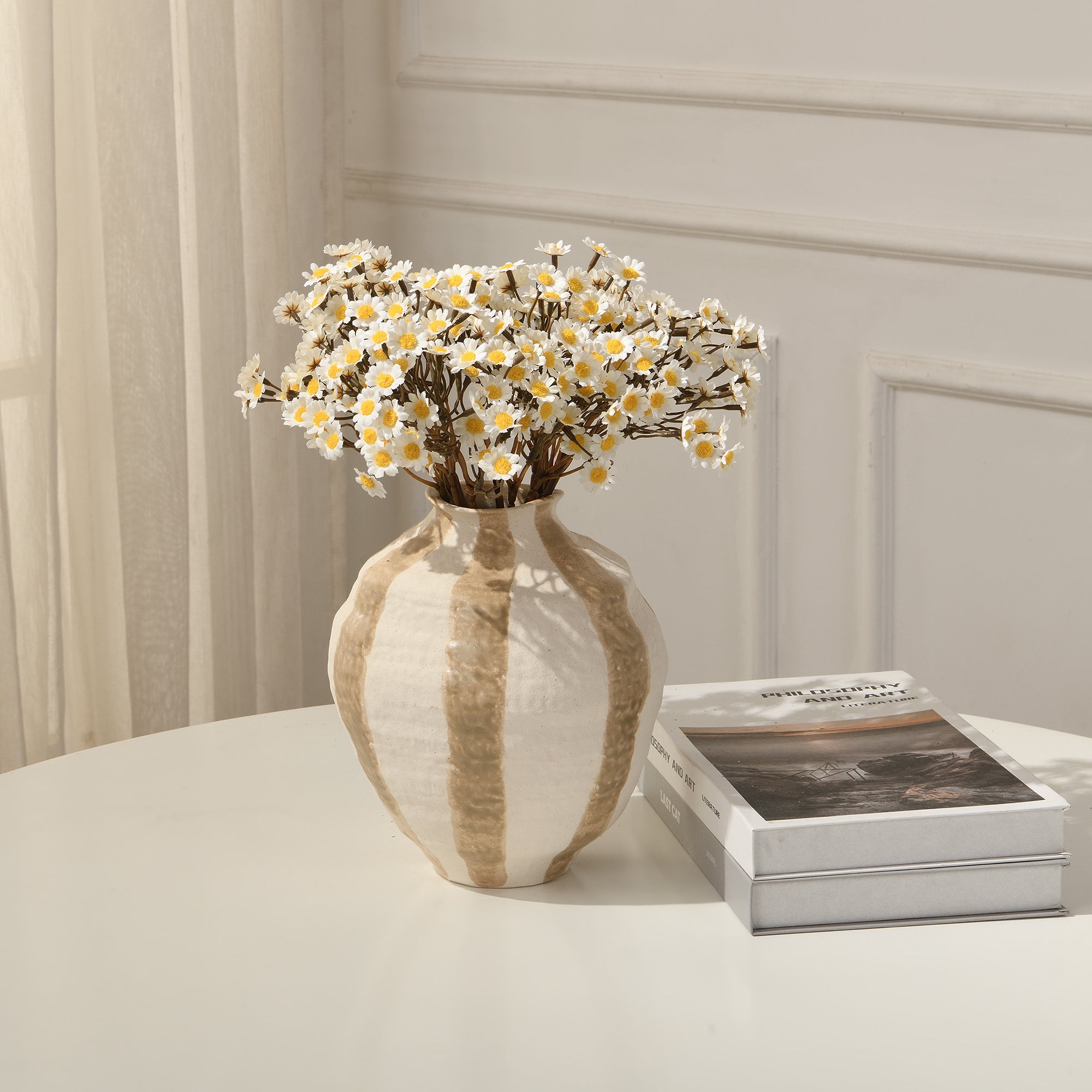 Sia Home Bouquet marguerites artificielles 33 cm blanc