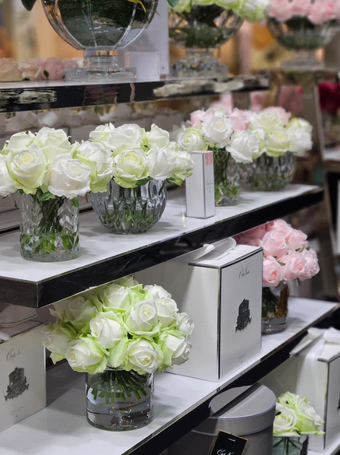 Côte Noire CPRB12 bouquet 37 boutons verts blancs parfumé