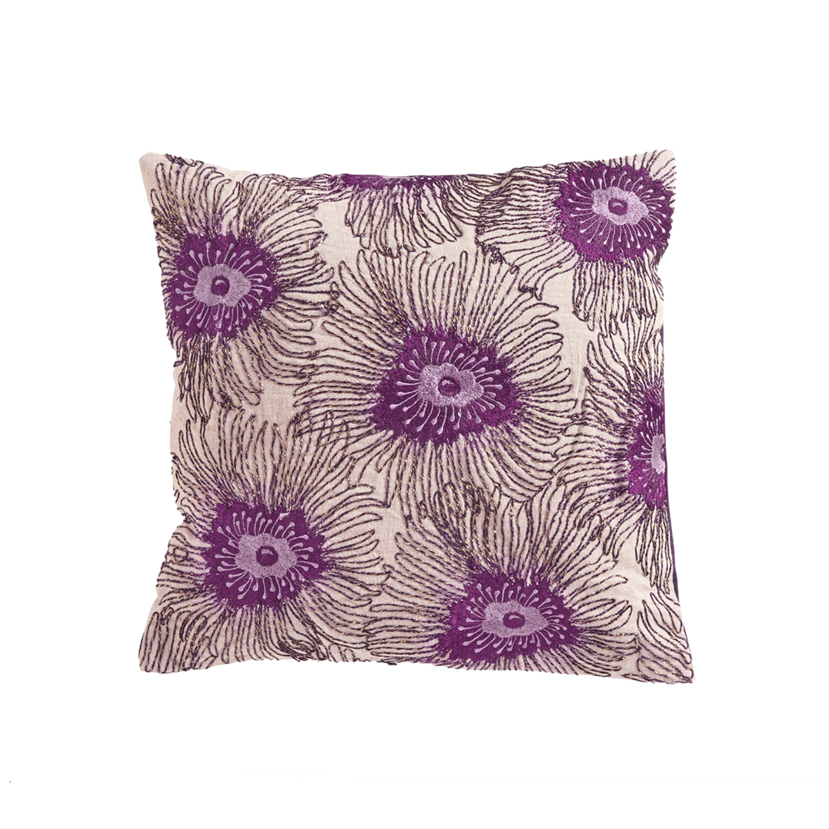 Sia Home Flowers housse de coussin violette 40 cm