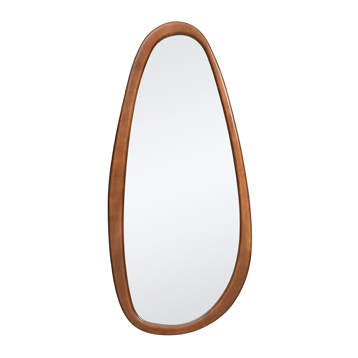 Sia Home Miroir Organique Ovale Bois Marron 150x70 cm