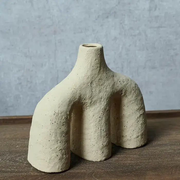Flowrette Muse vase céramique sculptural fleurs séchées