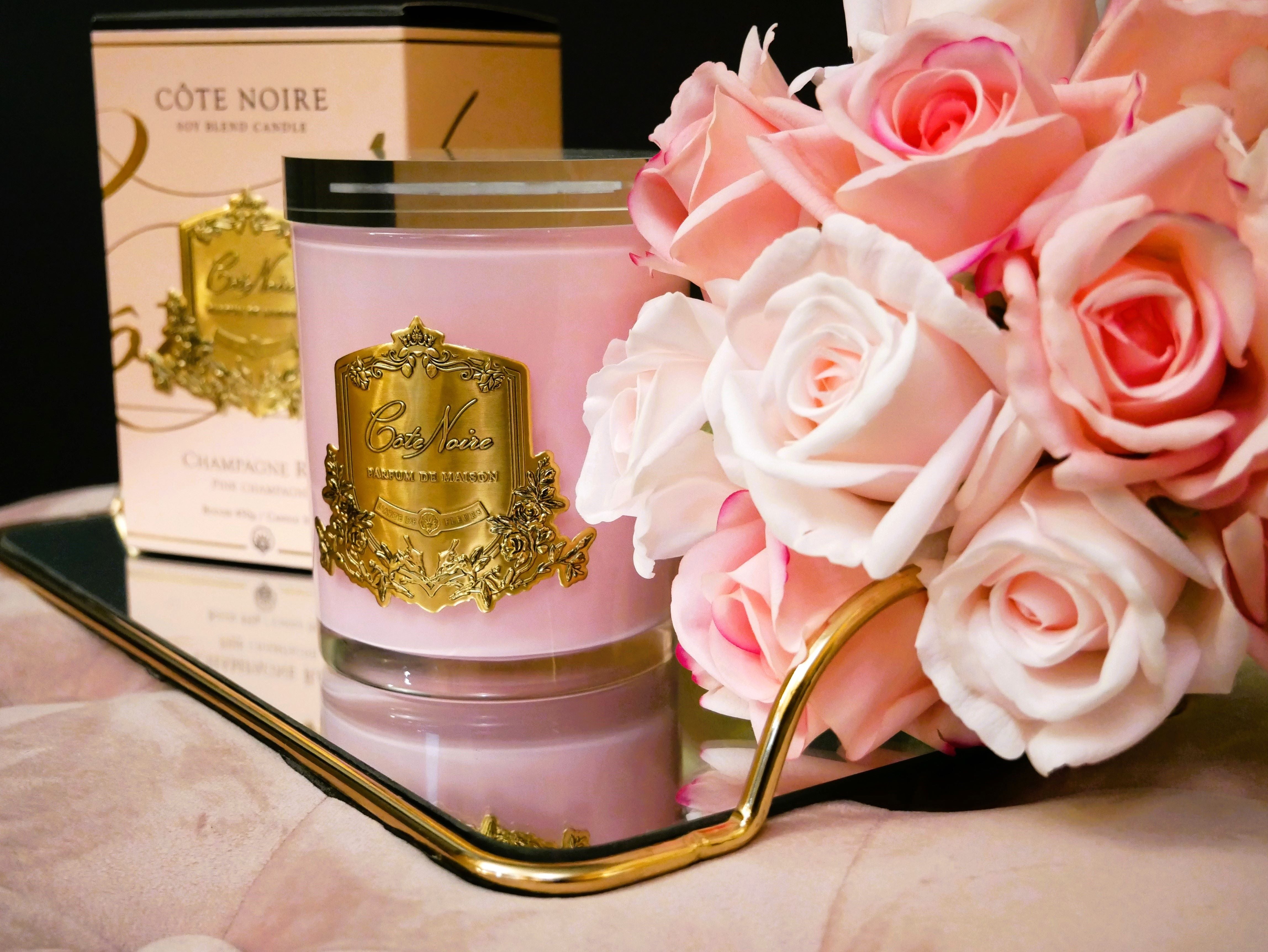 Côte Noire Soy Blend bougie Pink Champagne 450g rose