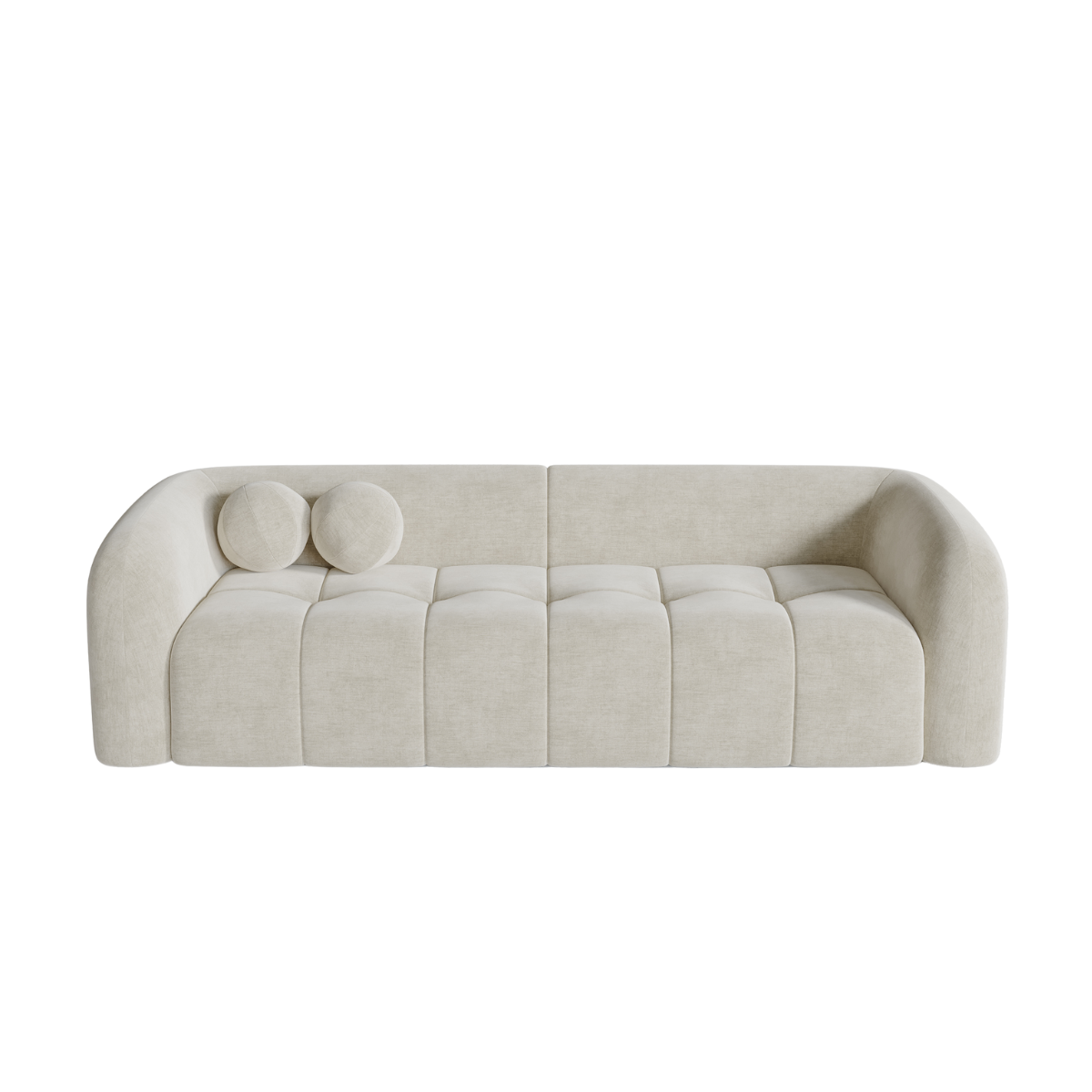 Sia Home Haussmann Canapé crème courbes arrondies