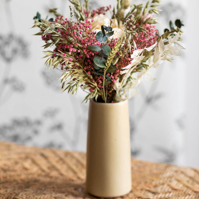 Flowrette Goberlote vase en grès vanille fait main