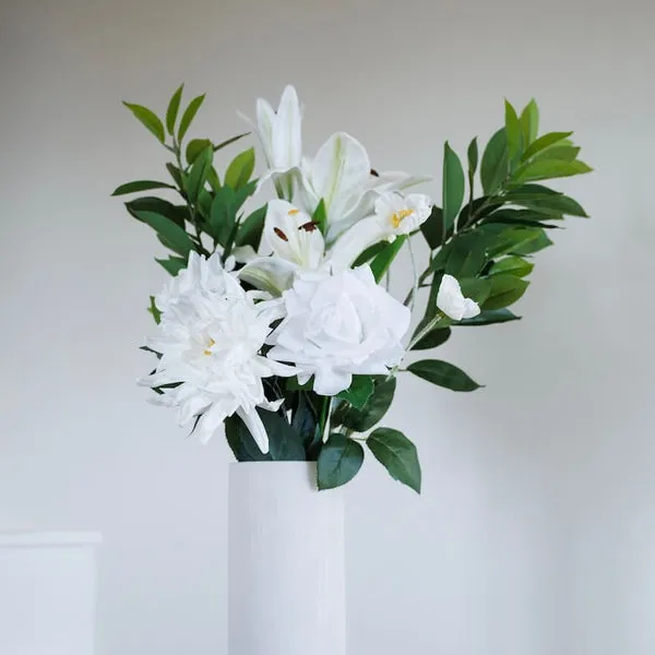 Flowrette Fleurs artificielles bouquet Geneviève blanc