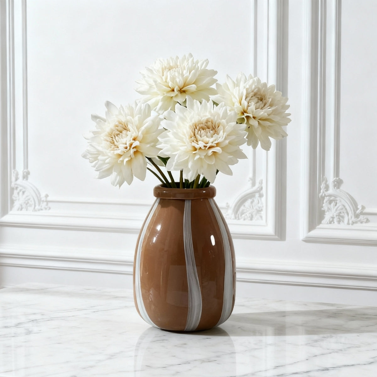 Sia Home Lattea vase verre marron 26 cm