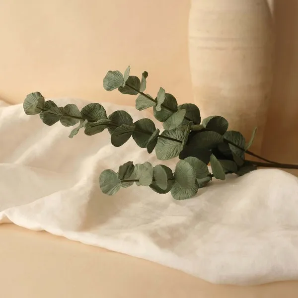 Flowrette eucalyptus vert fleur papier grande branche