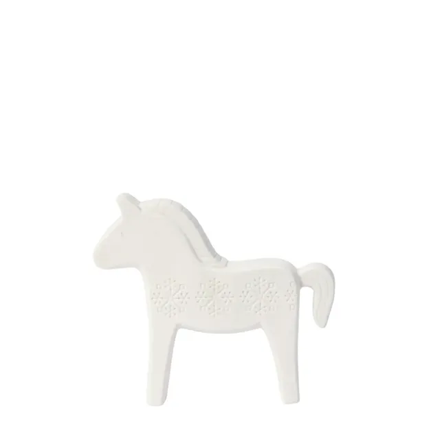Sia Home Objets Statue Cheval Blanc grès 13 cm