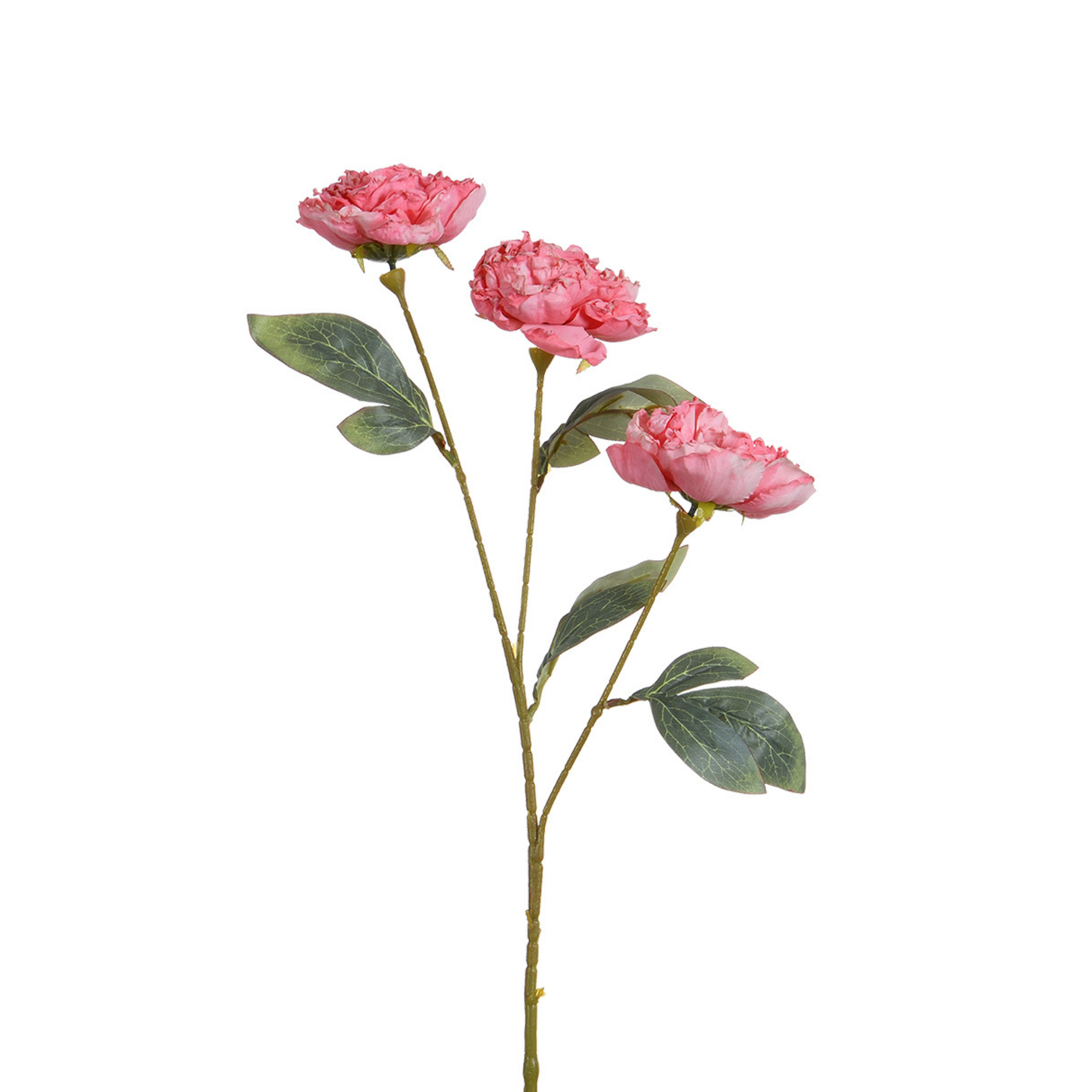 Sia Home Pivoine tige fleur artificielle blanche 85 cm