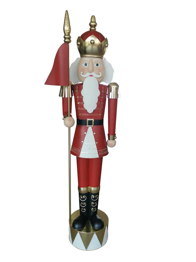 Feuillazur Rungis Père Noël géant rouge déco Noël 204 cm