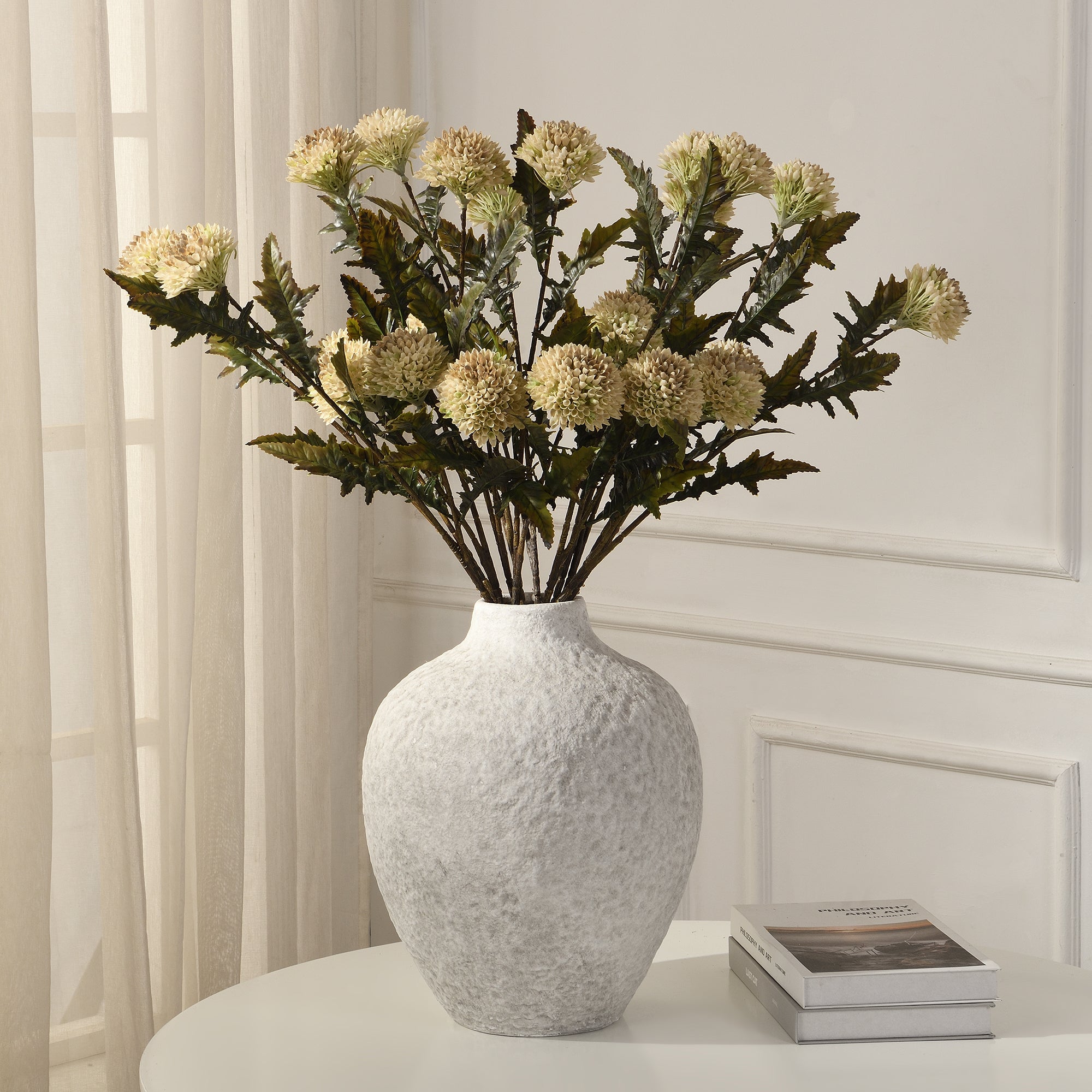 Sia Home Tige Chardon fleur artificielle orange 78 cm