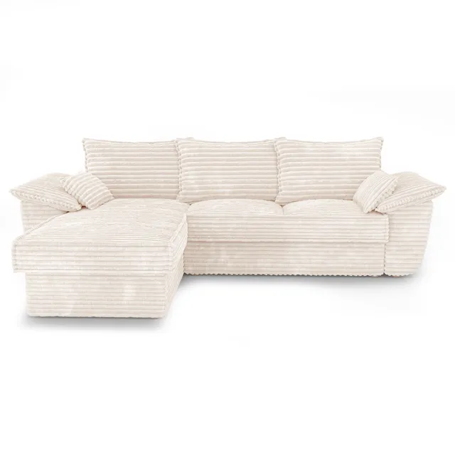 Sia Home Sasha canapé convertible angle gauche crème