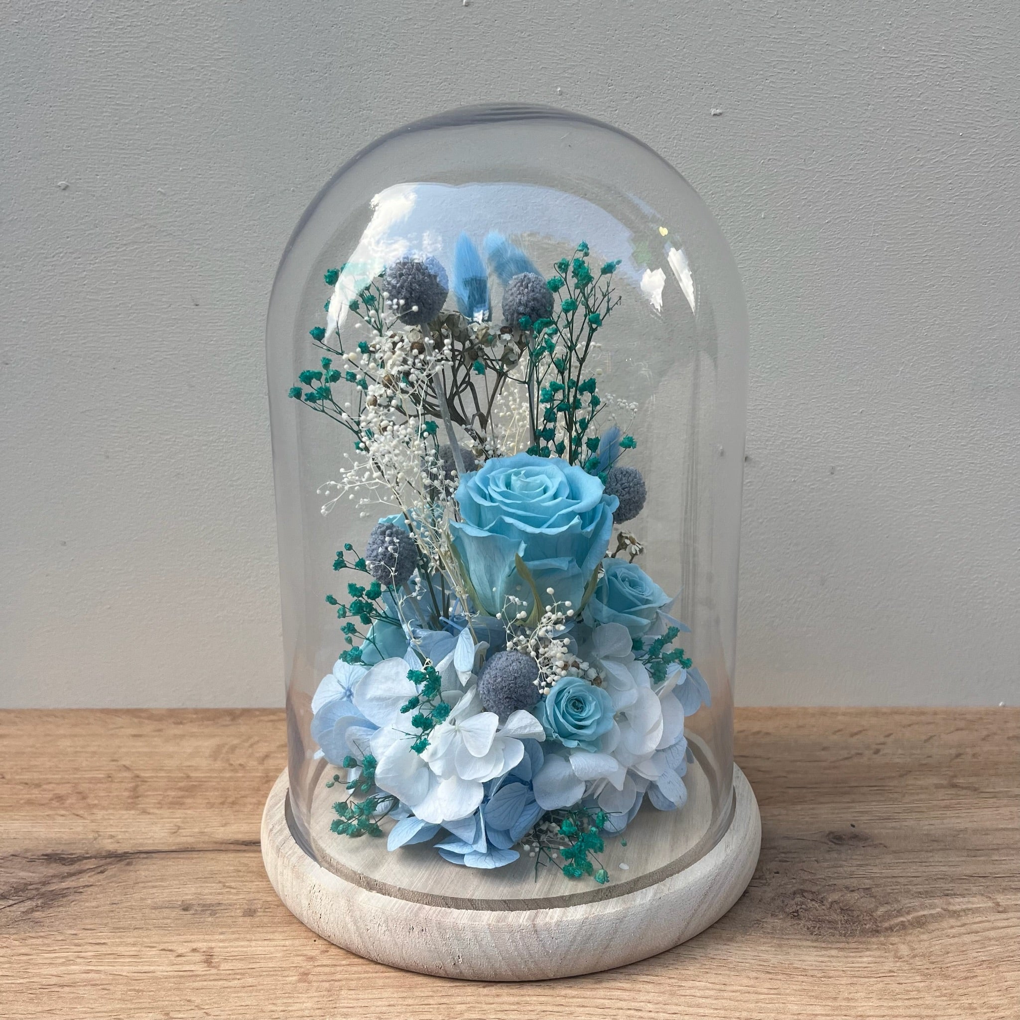 Ateliers Ouchamp Cloches Rue Bleuet cloche L 14cm fleurs bleues