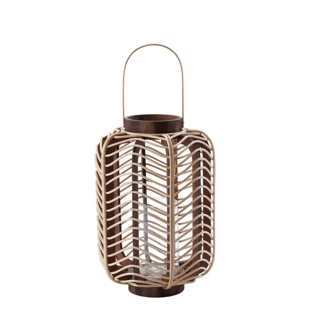 Sia Home Lanternes Nella lanterne rotin Bois clair 60 cm