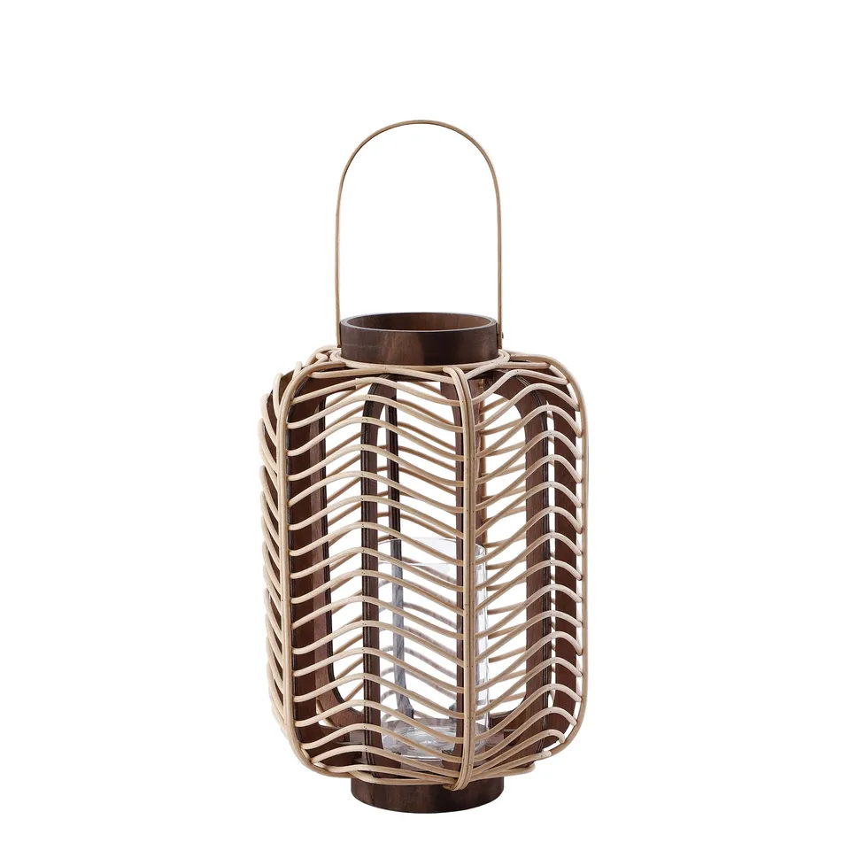 Sia Home Lanternes Nella lanterne rotin Bois clair 60 cm