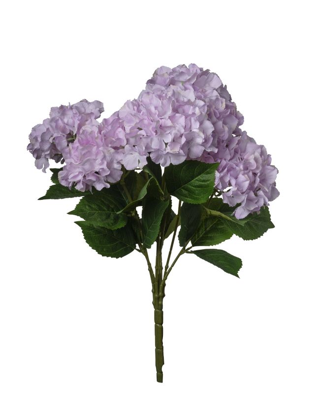 Feuillazur Rungis Hortensia sur tige fleur artificielle blanc 60cm