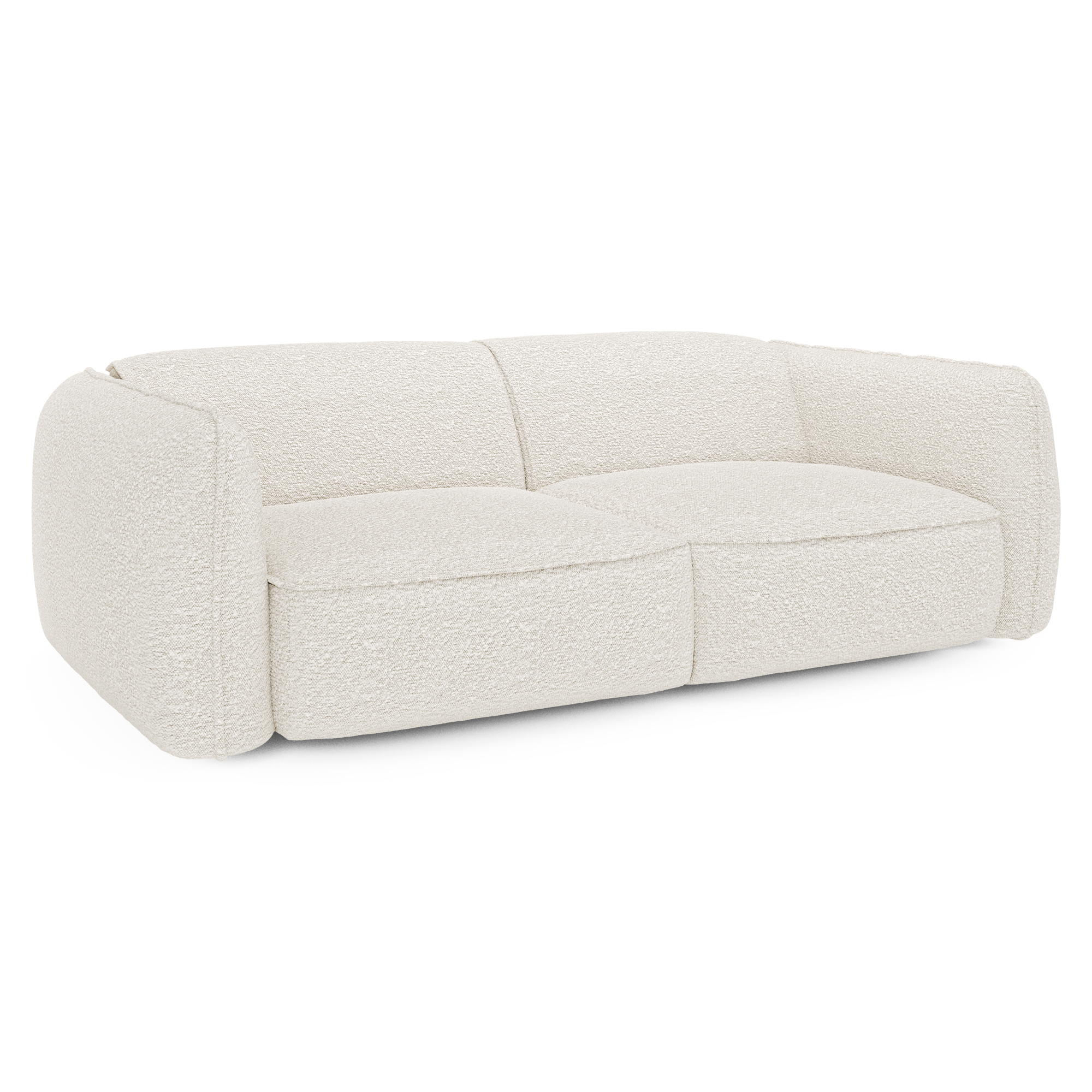 Sia Home Livia canapé droit crème arrondi
