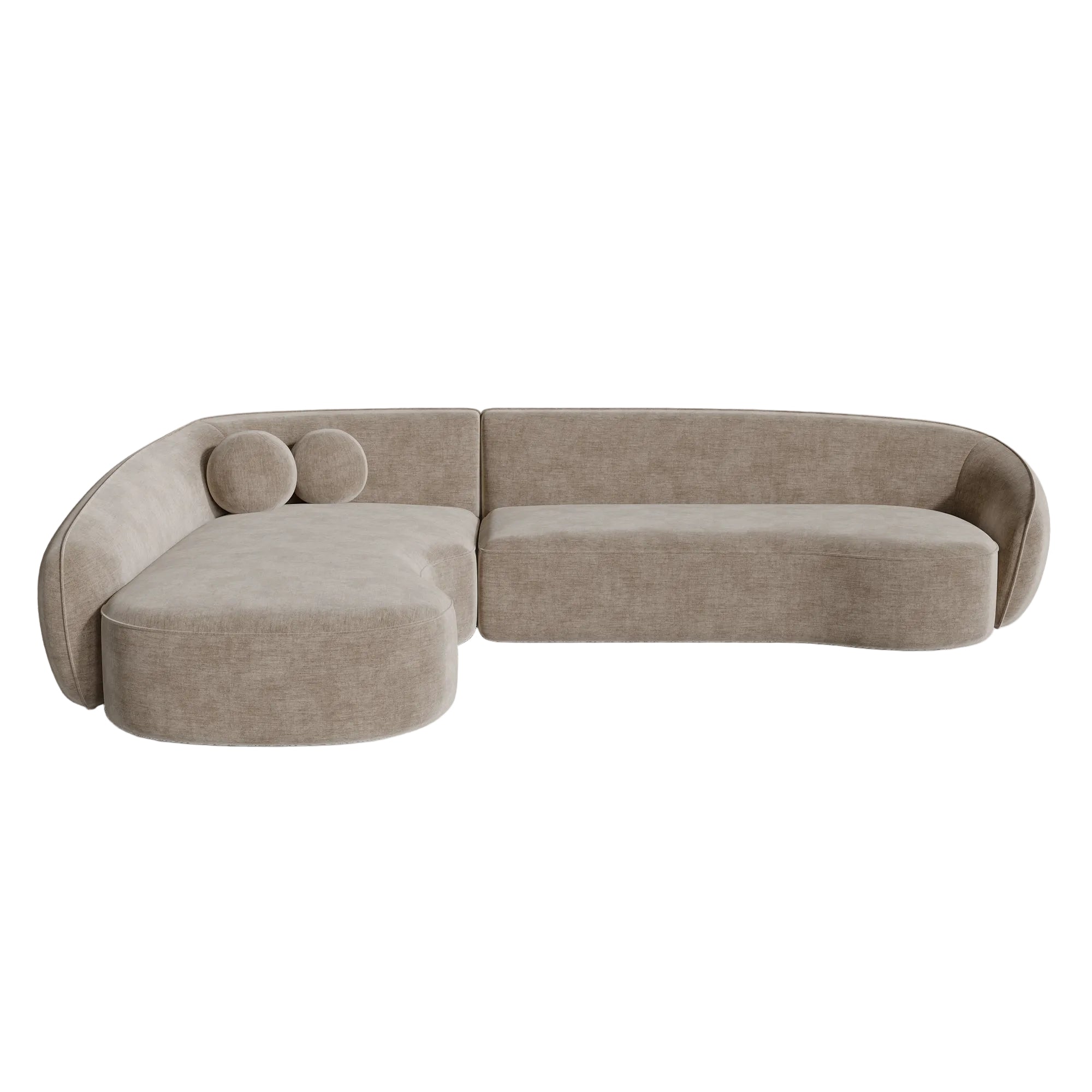 Sia Home Canapés Cooper canapé angle gauche Crème 290 cm