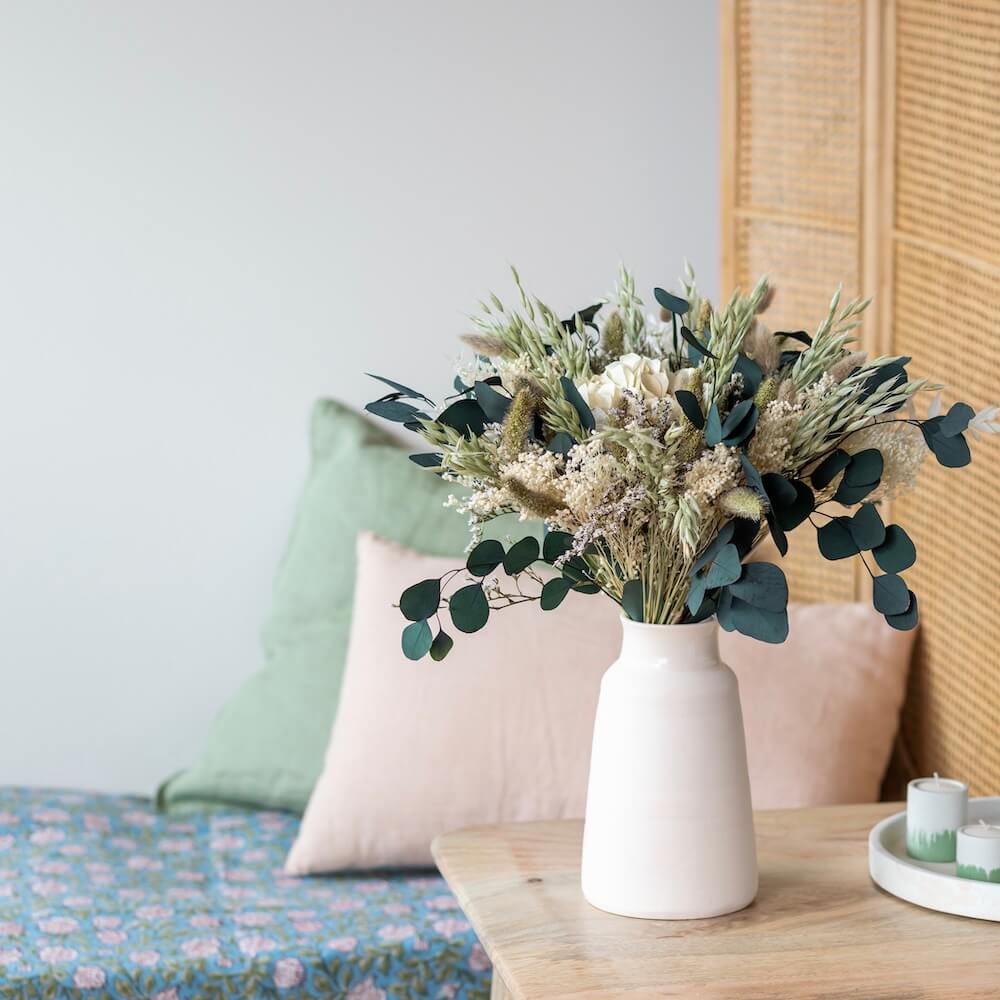 Flowrette Anatole bouquet fleurs sechees naturel eucalyptus S