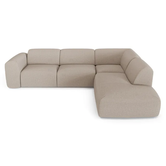 Sia Home Myra canapé d'angle droit 5 places beige